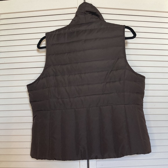 KENNETH COKE REACTION VEST WOMEN SIZE LARGE SLEEVELESS BROWN - Picture 3 of 11